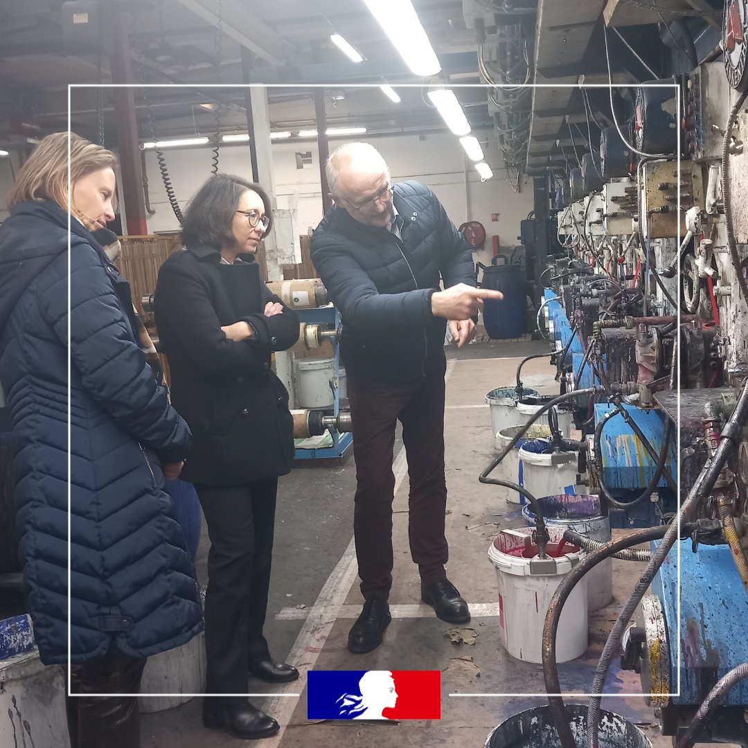 Image de Préfet de la Somme - #EmploiI Visite de la sous-préfète Adeline Kergourlay chez UGEPA à #Moreuil, dernier fabricant franç