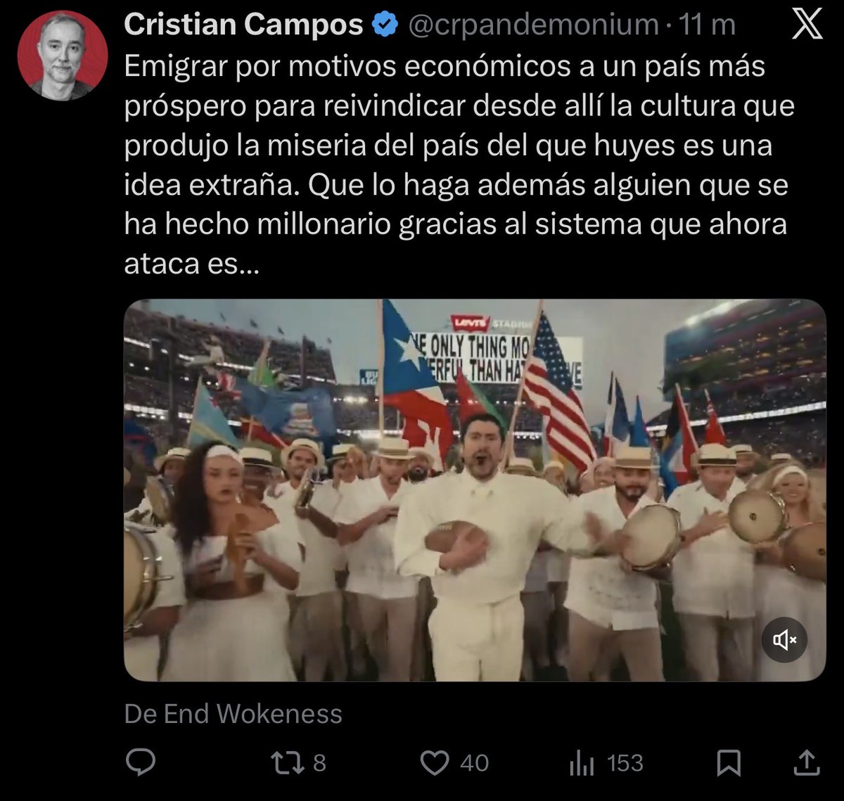 Este zoquete nunca ha dejado de ser un supremacista indepe. Para él la lengua española y la cultura hispana producen miseria de la que hay que huir. Curiosamente trabaja en un periódico llamado "El Español", donde  <a href="/pedroj_ramirez/">Pedro J. Ramírez</a> le mantiene como jefe de la cuota de derecha