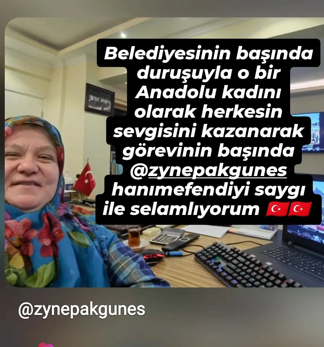 Benim gözümde bir Anadolu kadını ve saygı ile selamlıyorum🇹🇷🇹🇷🇹🇷 #zeynepgüneşakgün