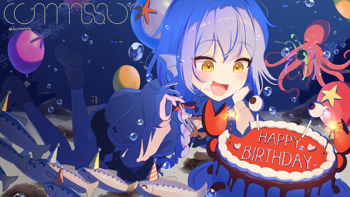 リクエストありがとうございました🐟🎉
#Skeb #Commission