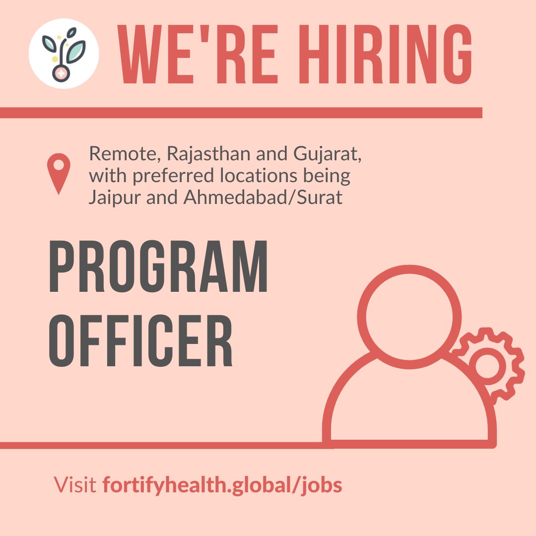 We’re hiring at Fortify Health! 

If you are looking for an opportunity to contribute to a high-impact public health initiative supporting wheat flour fortification across India, apply now:
fortifyhealth.global/jobs.html

#hiring #fortifyhealth #careers