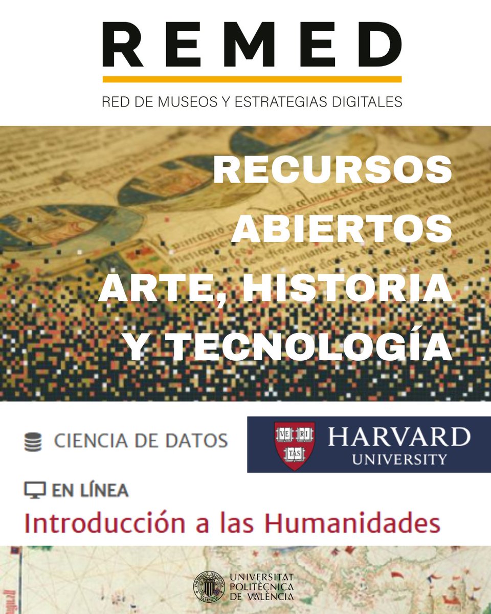 REMED_20's tweet photo. Desde #REMED te recomendamos estos recursos abiertos que fusionan arte, historia y tecnología, perfectos para aplicar IA en análisis de colecciones y accesibilidad digital.
🔗 Accede gratis en modo "audit" en https://t.co/CdCRuvKUXn (certificados opcionales). https://t.co/vbyc7AH5ge