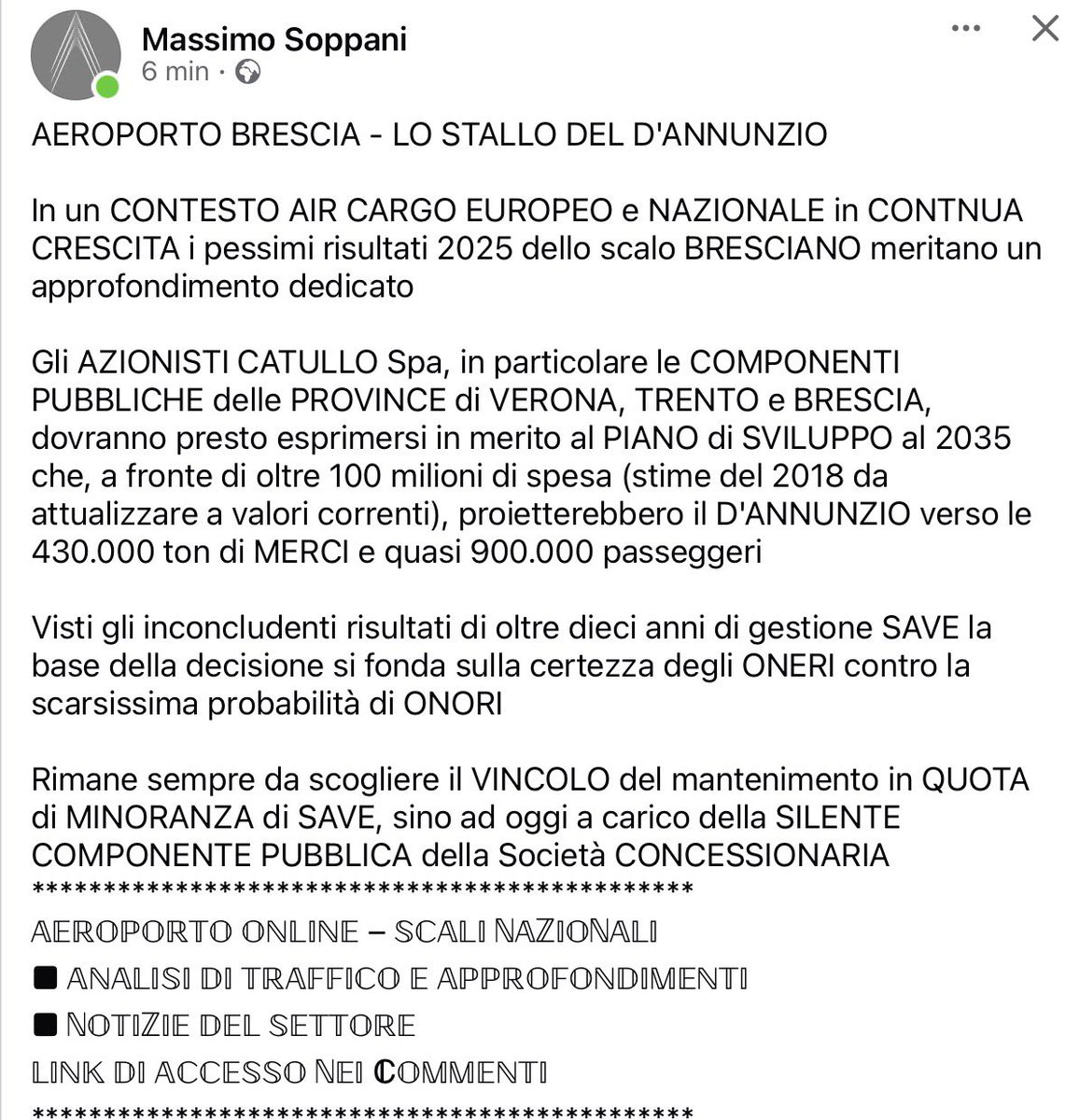 Runway32's tweet image. LO STALLO del #BRESCIA #MONTICHIARI AEROPORTO 
@Runway32 
E l’invito ad un attenta riflessione
#Venezia #Treviso #Verona
Aeroporti Nord-Est
drive.google.com/file/d/1j5Kffh…