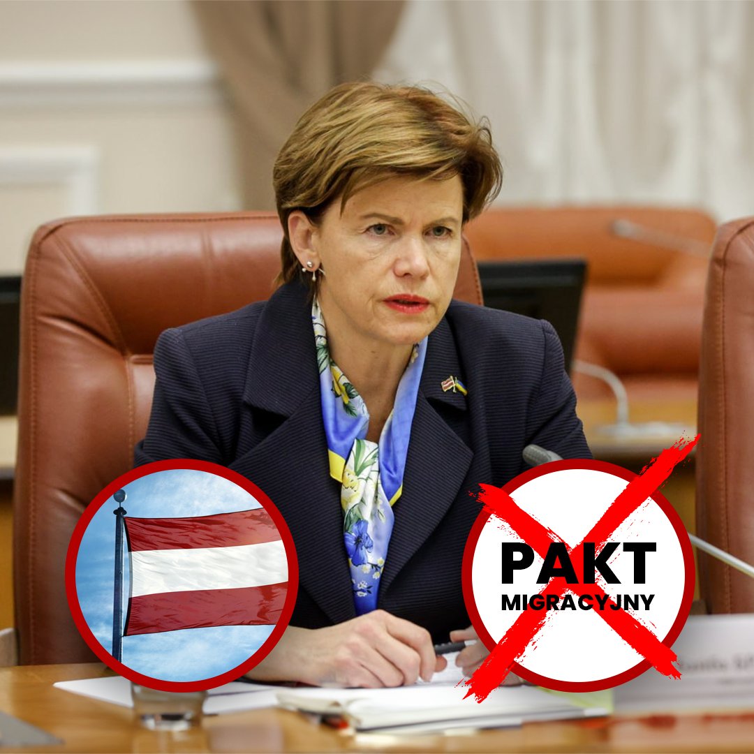 Łotwa poinformowała, że odrzuca pakt migracyjny i nie będzie przyjmować imigrantów, ani za nich płacić❗ Brawo 👏 Dokładnie to samo powinna zrobić Polska, zamiast godzić się na coroczny szantaż migracyjny! 🇵🇱

Stanowisko rządu jest absolutnie jasne: Łotwa nie przyjmie migrantów i