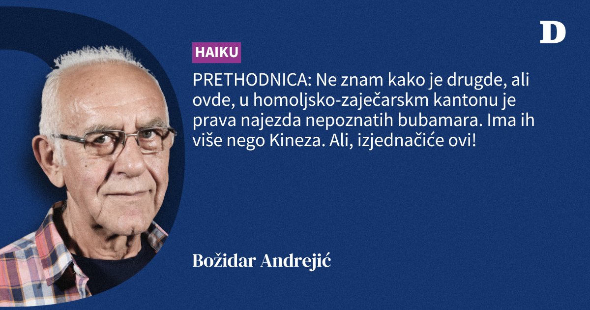 OnlineDanas's tweet image. Složio Boža #BožinSlogan #Danas @BozDobar