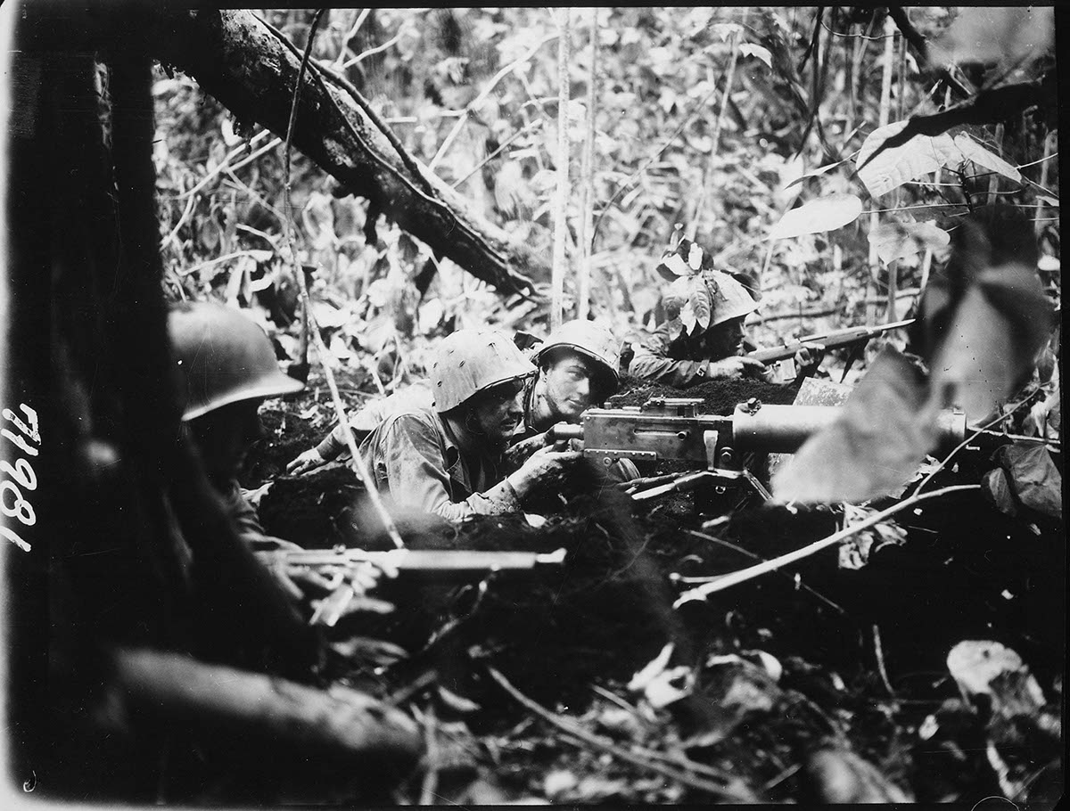 LostInTimeVids's tweet photo. I colorized this footage of Soldiers in a Japanese Jungle, January 1944. https://t.co/1OD2CMqvfF