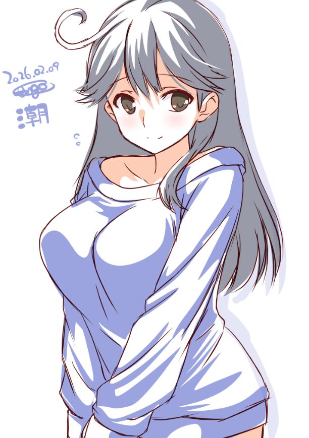 潮ちゃん。

#艦これ版深夜の真剣お絵描き60分一本勝負 
#艦これ版真剣お絵描き60分一本勝負_20260209 