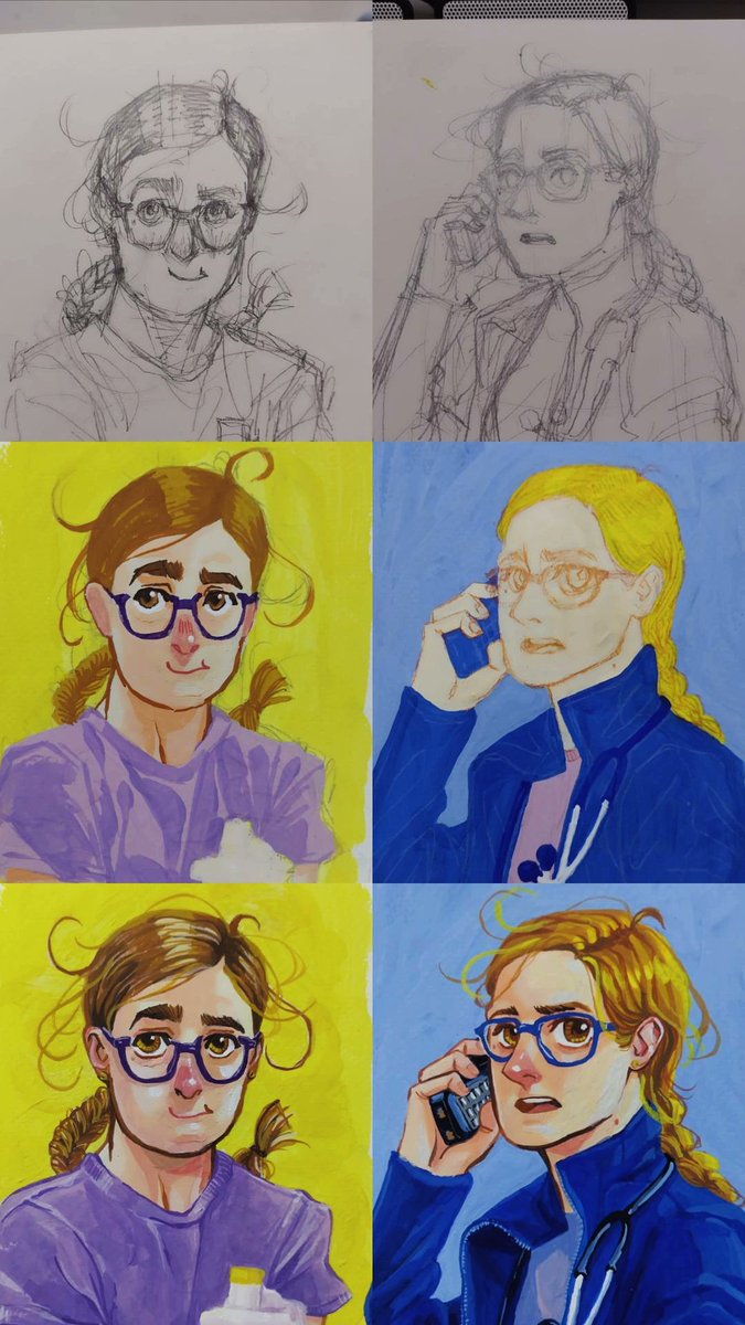 ว่าจะวาดตุนไว้อีกซักหน่อย แล้วค่อยรวมงานสแกนเข้าคอม 😊🙂‍↕️
#ThePitt #MelKing