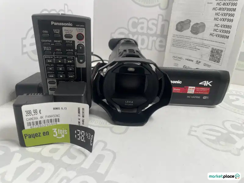 marketplace24BE's tweet image. Caméra 4k Panasonic HC-vxf990: *Ce produit est disponible dans votre magasin 𝗖𝗮𝘀𝗵 𝗘𝘅𝗽𝗿𝗲𝘀𝘀 𝐕𝐞𝐫𝐯𝐢𝐞𝐫𝐬 situé:
 
 Rue de la station 8 - Centre commercial Crescend'eau à 4800… dlvr.it/TQrgDY #Caméra4K #Panasonic #Verviers #CashExpress #ProduitsOccasion