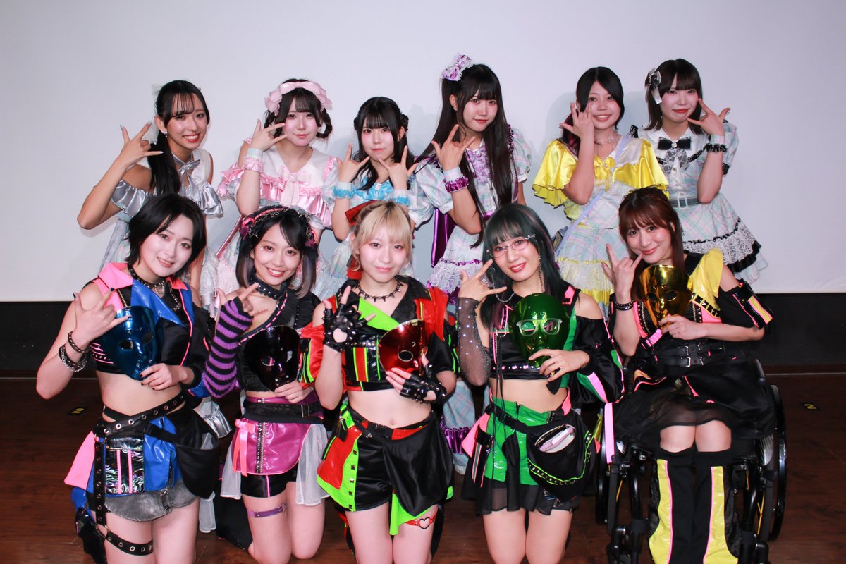 東京遠征二日間、素敵な時間をありがとうございました❣
無事大阪に着きました😊
#チキータ 
#メノニューイヤー
#仮面女子
#シンセカイヒーロー