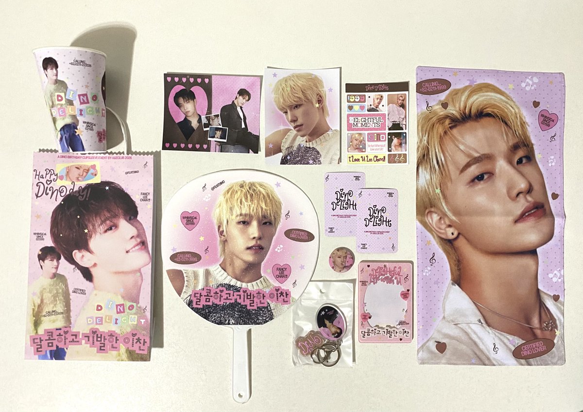 ⋆✴︎🍮˚｡⋆ only the whimsiest event kit for 𝙳𝙸𝙽𝙾 𝙳𝙴𝙻𝙸𝙶𝙷𝚃 ! ࣪ ִֶָ🍦་༘࿐

💗see you all on ALABANG and RIZAL, carats as we delight #DINO! 🍧#DINODelight #디노 #이찬