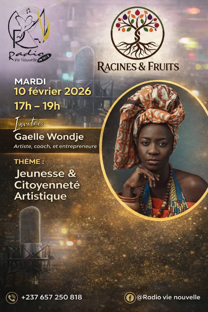 gaelle_wondje's tweet photo. Rendez-vous demain sur la Radio vie nouvelle dès 17heures.
Nous serons la veille du 11 Février donc nous allons parler de JEUNESSE ET DE CITOYENNETÉ ARTISTIQUE avec Houajié Kouonkam.
#kamerjazzsinger #20ansdecarrière #Mukati #gratitude https://t.co/H61Kfyh53d
