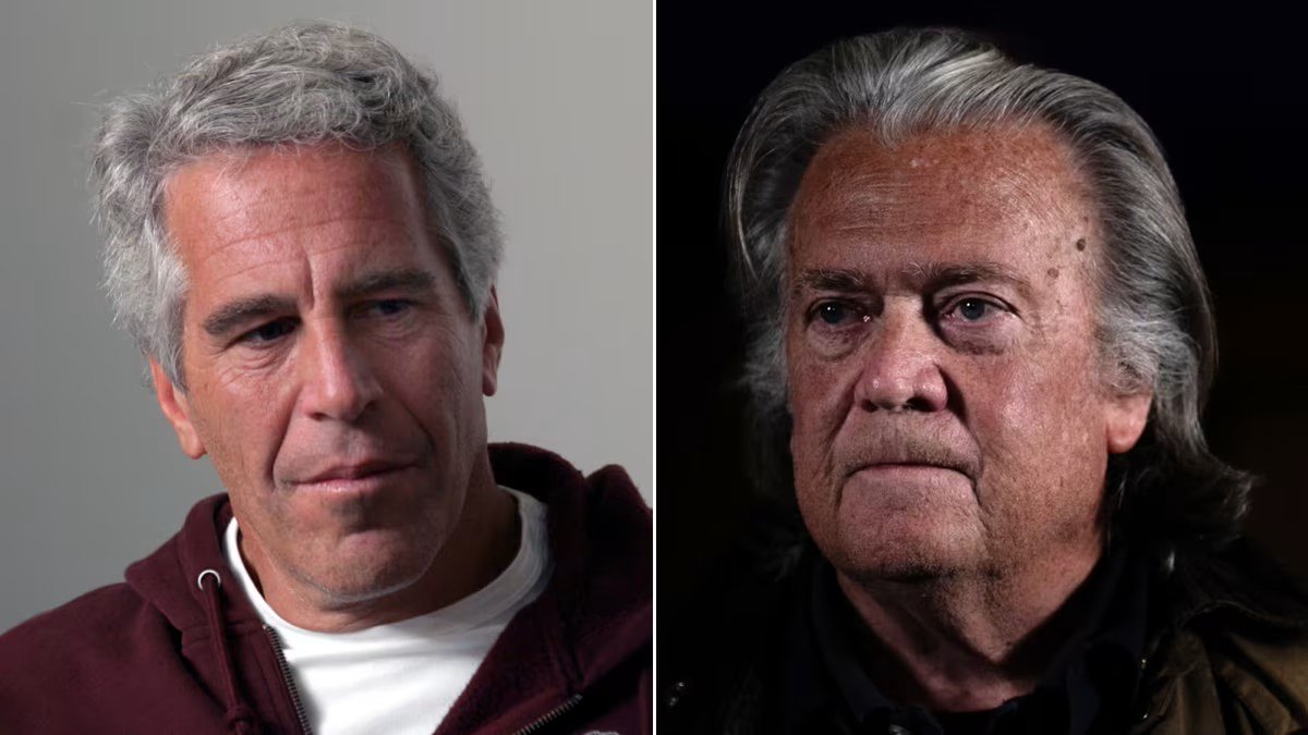MarioNawfal's tweet image. 🇺🇸 Epstein was working with Steve Bannon on a global populist movement before his arrest.

You can't make this up. The anti-elite crusader taking advice from the most elite pedophile on Earth.

"Draining the swamp" or whatever.