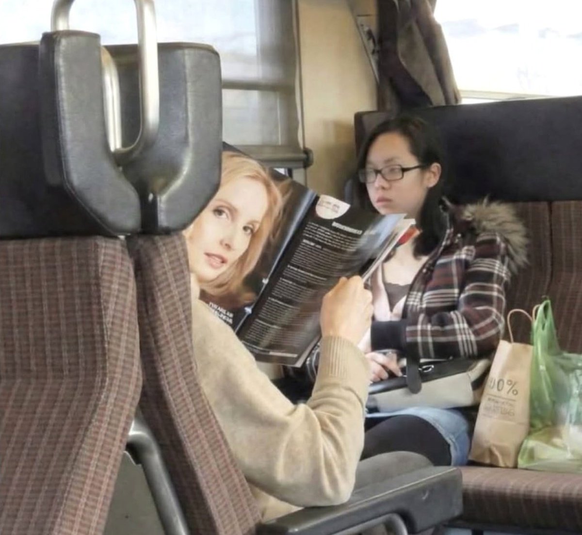 I thought the woman was staring at me for a full five minutes 😭