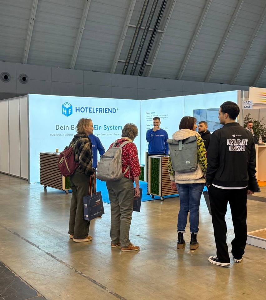 Only a few days left at INTERGASTRA 2026 and it’s the perfect moment to stop by if you haven’t yet.

Come see HotelFriend in action, test our self-service kiosk, payments, and core PMS features, and talk through real solutions for your hotel.

🏢Hall 4, Stand Nr. 4A51
📅7–11 Feb