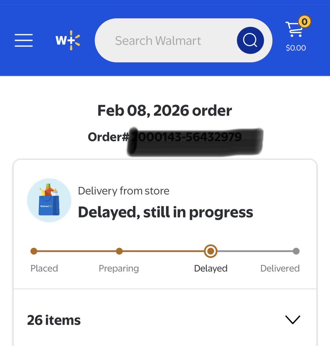 kkbeeeeeee's tweet photo. Hey @Walmart, how about a little assistance with my order that was supposed to be delivered on Feb 8 btwn 3-5pm? Your instructions on your app weren’t helpful and your chat is, well, useless. https://t.co/bZfDTZGQGF