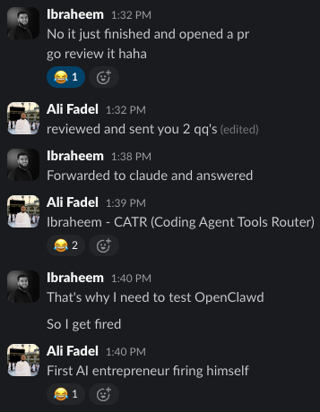 Normal Slack messages with <a href="/IbraheemTuffaha/">Ibraheem Tuffaha 🥛</a> 😂