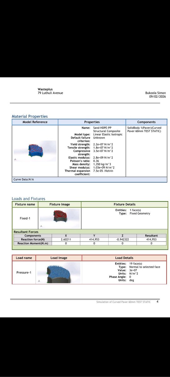 Simulation revealed stress concentrations driven by geometry, not material failure enabling design optimization before prototyping.
Polymer-compatible pebbles used instead of concrete aggregates for better bonding, durability &amp; sustainability.
Engineering smarter ♻️⚙️