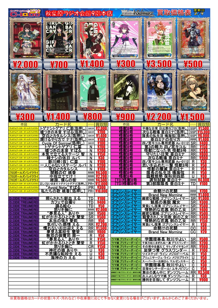 ◇ #ヴァイスシュヴァルツ 買取情報◇ 輝きの向こう側へ！ 美希 RR