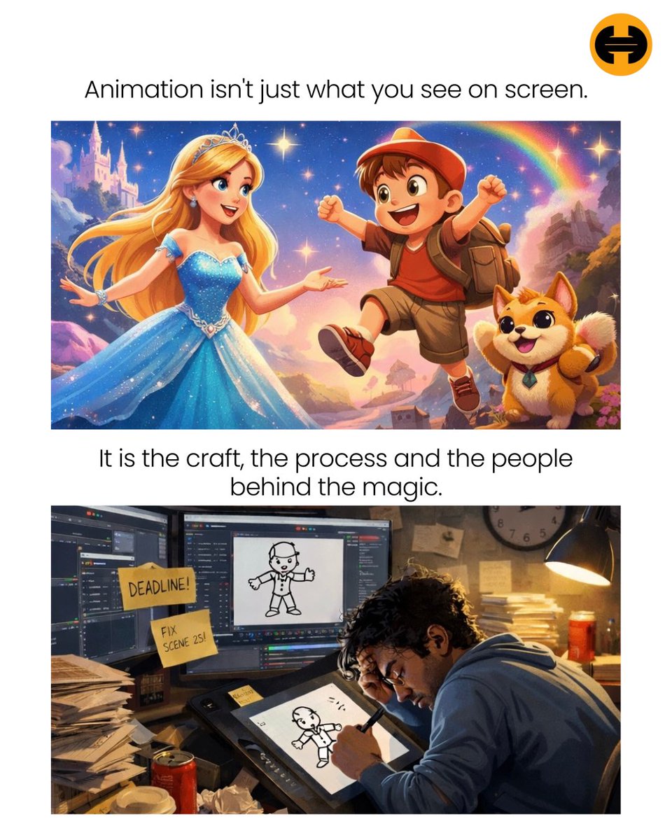 nsibidifables's tweet photo. What people think animation is ✨
What it actually is 🧠☕️

Animation isn’t just what you see on screen.
It’s the craft, the process, and the people behind the magic.

Animators, what part of the process surprises people the most?
👇🏽 Let’s talk.

#AnimationLife #CreativeProcess #AnimatorsOfX