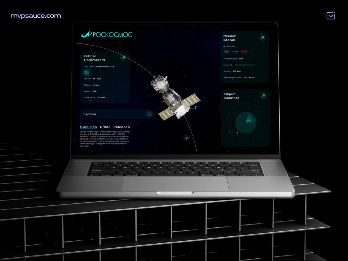 MVPSauce's tweet photo. Brand New Shot - A Cinematic mission control interface focused on orbital stability, real-time telemetry, and system clarity. Built with Krona One + Inter, and a restrained palette (#060044, #00FFFF, #D3D3D3, #FFFFFF). Motion, data, and structure — not decoration. 🚀 https://t.co/U4V6BQ2xYY