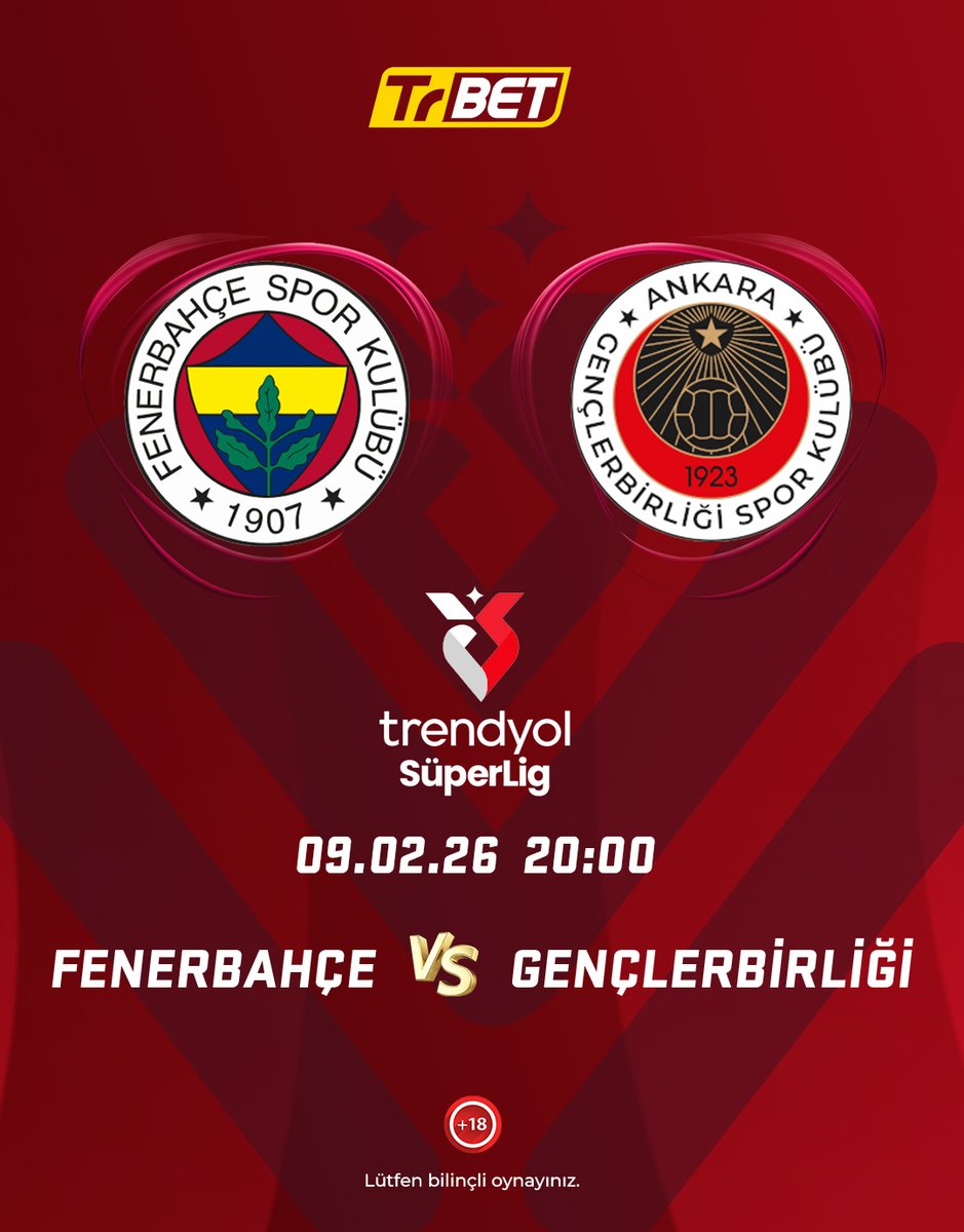 TrBetGuncel's tweet photo. 🟡🔵 Fenerbahçe vs Gençlerbirliği 🔴⚪

Süper Lig'de yeni hafta! ⚽🔥

⭐ Şimdi Oyna: https://t.co/D8ZUtUfjqW

#TrBet #Fenerbahçe #Gençlerbirliği #SüperLig https://t.co/6twDlsilXW