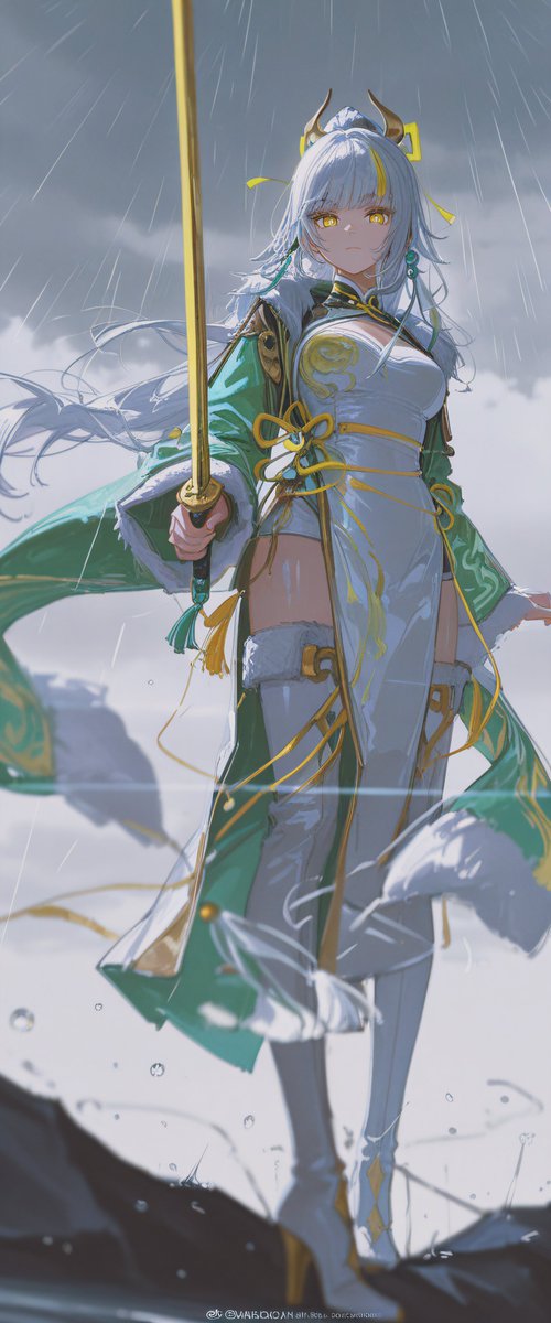 Jun7DAO's tweet photo. 🗡️💛💚
Zi Bai｜茲白

#GenshinImpact        
#原神        

SFW illustration 
▼Tap to view full image https://t.co/elI7Qc1rkN