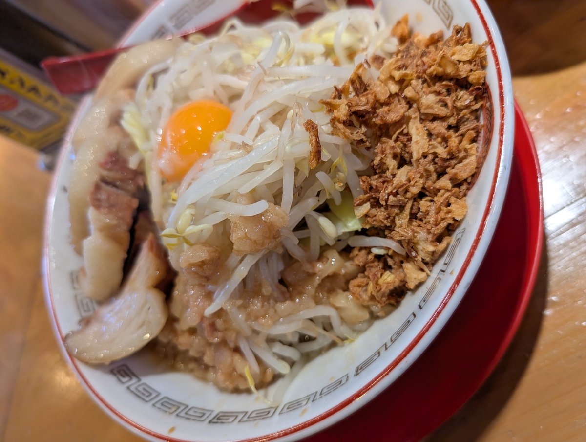 nm7_k's tweet image. 多分4年ぶりくらいの豚彦本店
豚ダブルが食券機から消えてた
#豚彦