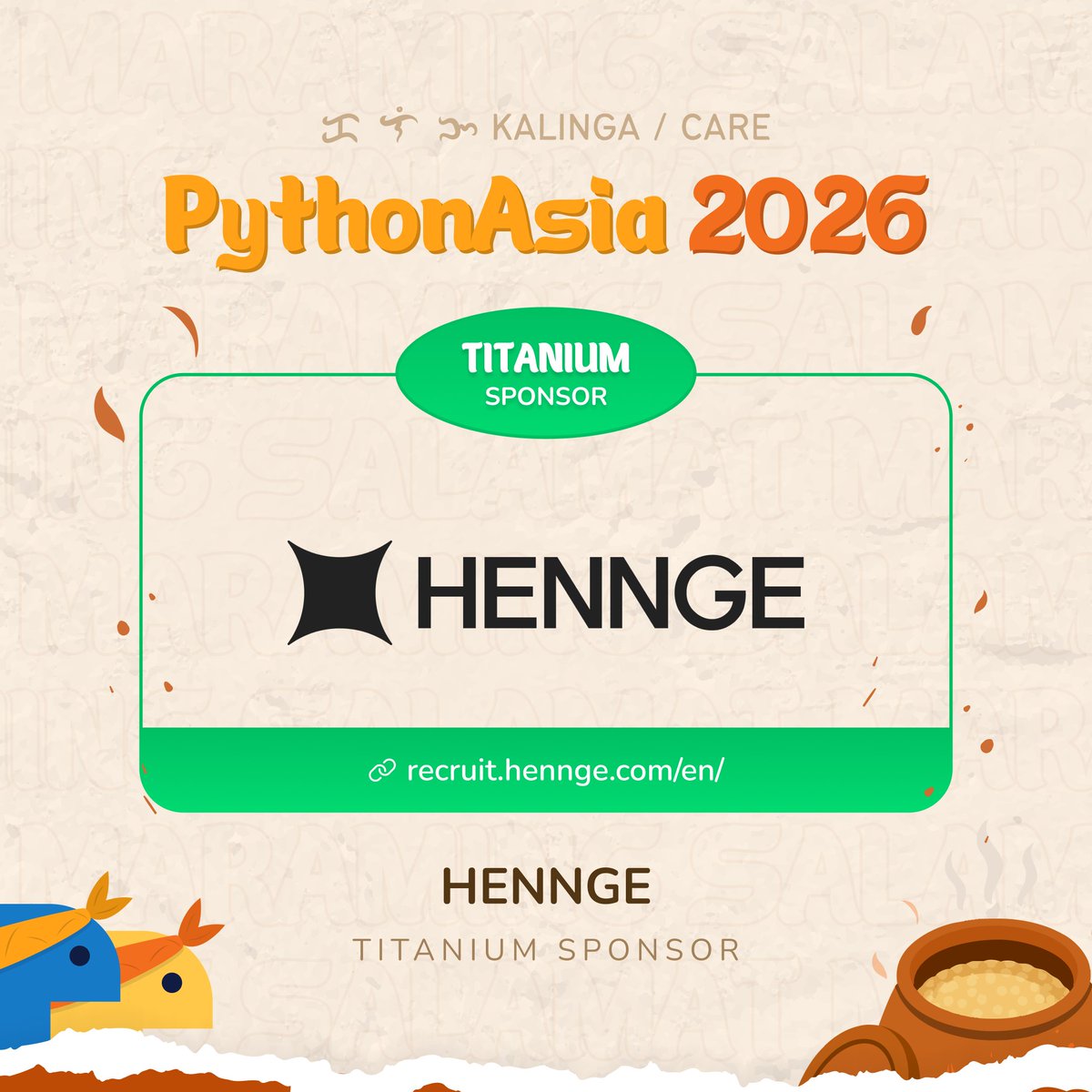 pyconph's tweet photo. Build cloud security in Japan. Liberate technology worldwide. ๐ป๐
Weโre thrilled to welcome ๐๐๐๐๐๐ as a Titanium Sponsor for PythonAsia 2026! ๐
๐ https://t.co/6ZJcJuHXmh
#PythonAsia2026 #PythonPH #Pythonista #PHTechCommunity https://t.co/o26mB5NEi5