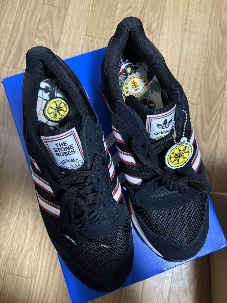 adidas×#TheStoneRoses ZX 600 MUFC 届いた！めっちゃ嬉しい