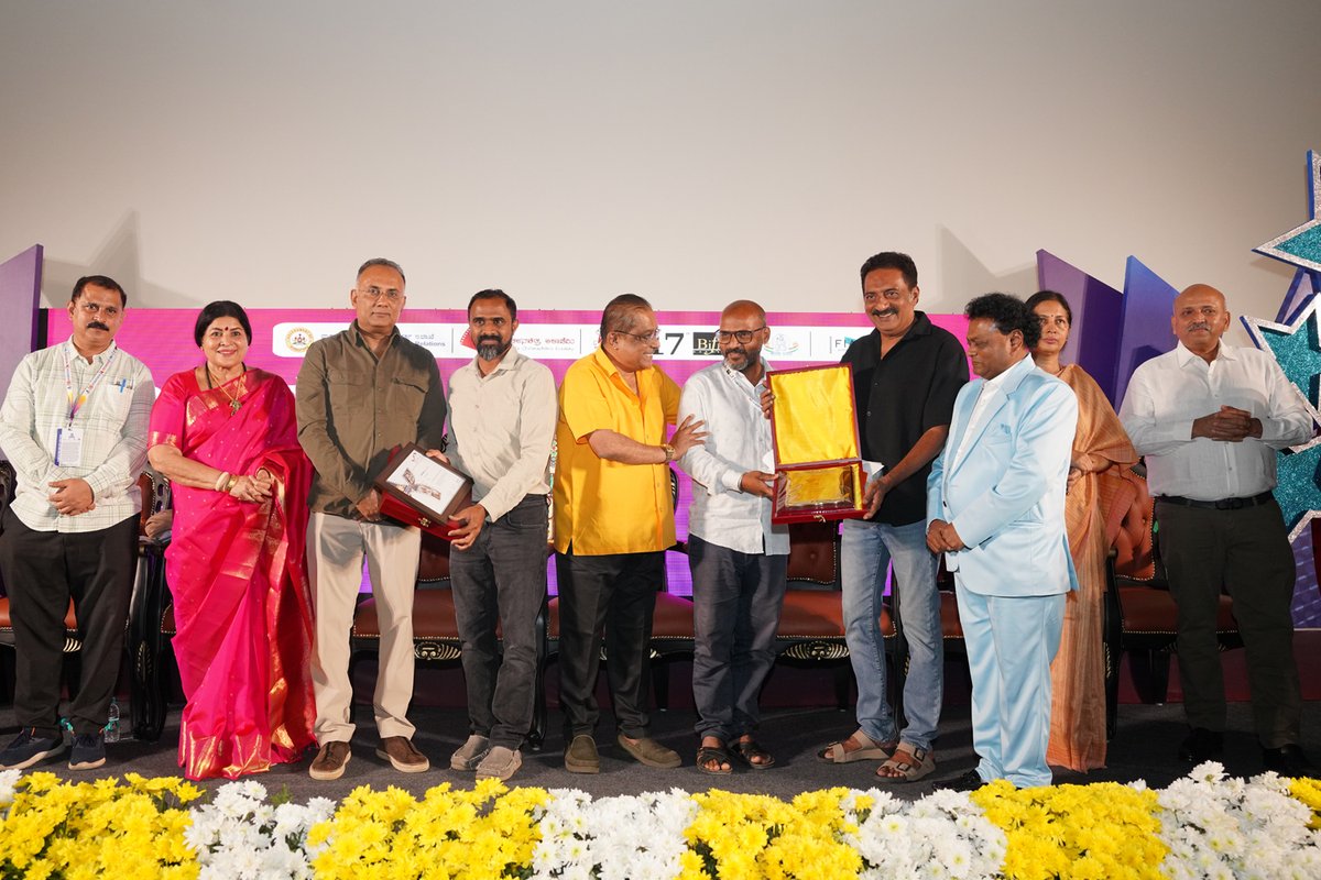 BIFFESBLR's tweet photo. Celebrating the finest in Kannada cinema
Presenting the award winners of the Kannada Competition Section at the 17th BIFFes 2026.
Heartfelt congratulations to all the filmmakers.

#17thBIFFes #BIFFes2026 #FIAPF #WorldInBengaluru #KannadaCompetition #AwardWinners #KannadaCinema https://t.co/iG6wOMnhPX