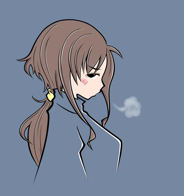 寒いわぁぁぁ…. #一次創作 #イラスト