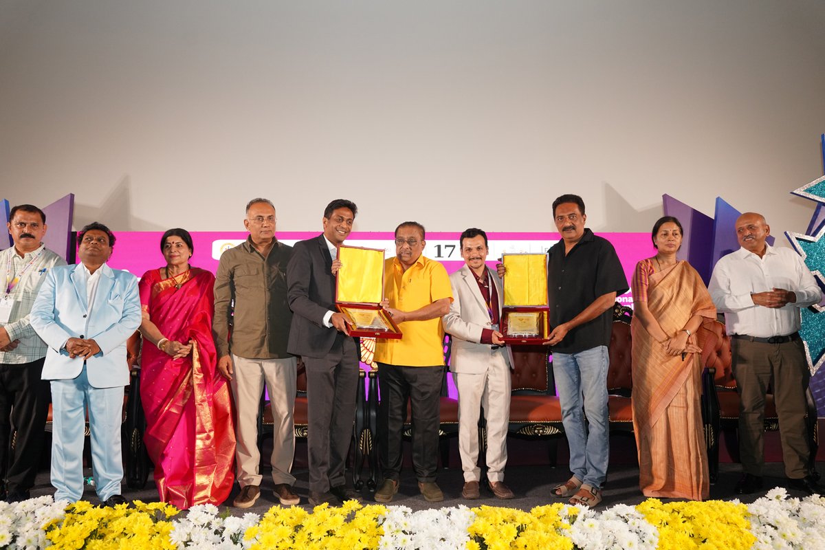BIFFESBLR's tweet photo. Celebrating the finest in Kannada cinema Presenting the award winners of the Kannada Competition Section at the 17th BIFFes 2026. Heartfelt congratulations to all the filmmakers.

#17thBIFFes #BIFFes2026 #FIAPF #WorldInBengaluru #KannadaCompetition #AwardWinners #KannadaCinema https://t.co/TsluKV8TEy