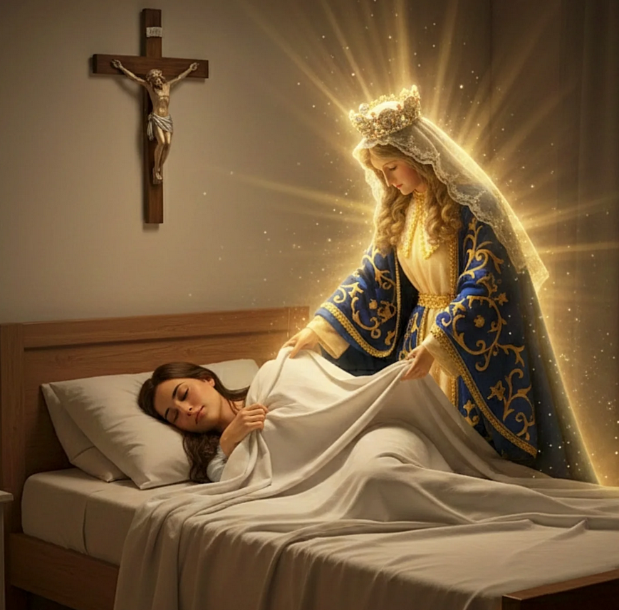 reina_padua's tweet image. Madre, no te pido que me quites el sufrimiento al despertar, sólo que me indiques el camino al cielo en este día.