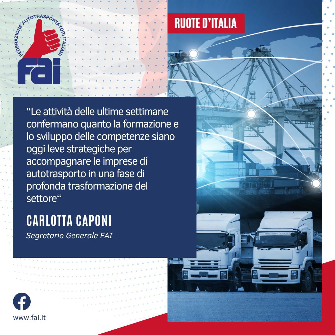 Parole d’ordine per il 2026: 𝐟𝐨𝐫𝐦𝐚𝐳𝐢𝐨𝐧𝐞 𝐞 𝐩𝐫𝐨𝐟𝐞𝐬𝐬𝐢𝐨𝐧𝐚𝐥𝐢𝐳𝐳𝐚𝐳𝐢𝐨𝐧𝐞 💡

Dai webinar IMR all’Osservatorio SOSC di <a href="/sdabocconi/">SDA Bocconi</a>  Bocconi, il messaggio è chiaro: il futuro della logistica passa dalle 𝐜𝐨𝐦𝐩𝐞𝐭𝐞𝐧𝐳𝐞...

⤵️
fai.it/ruote-ditalia-…