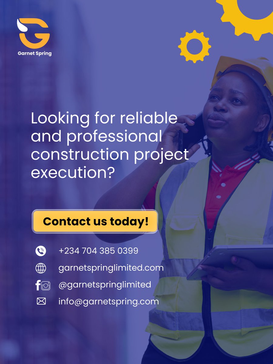GarnetSpringltd's tweet photo. If you’re planning a construction project and value reliable, professional execution, Garnet Spring Limited is here to support you.

📞 Contact us today to get started. https://t.co/vitYrtrtdk