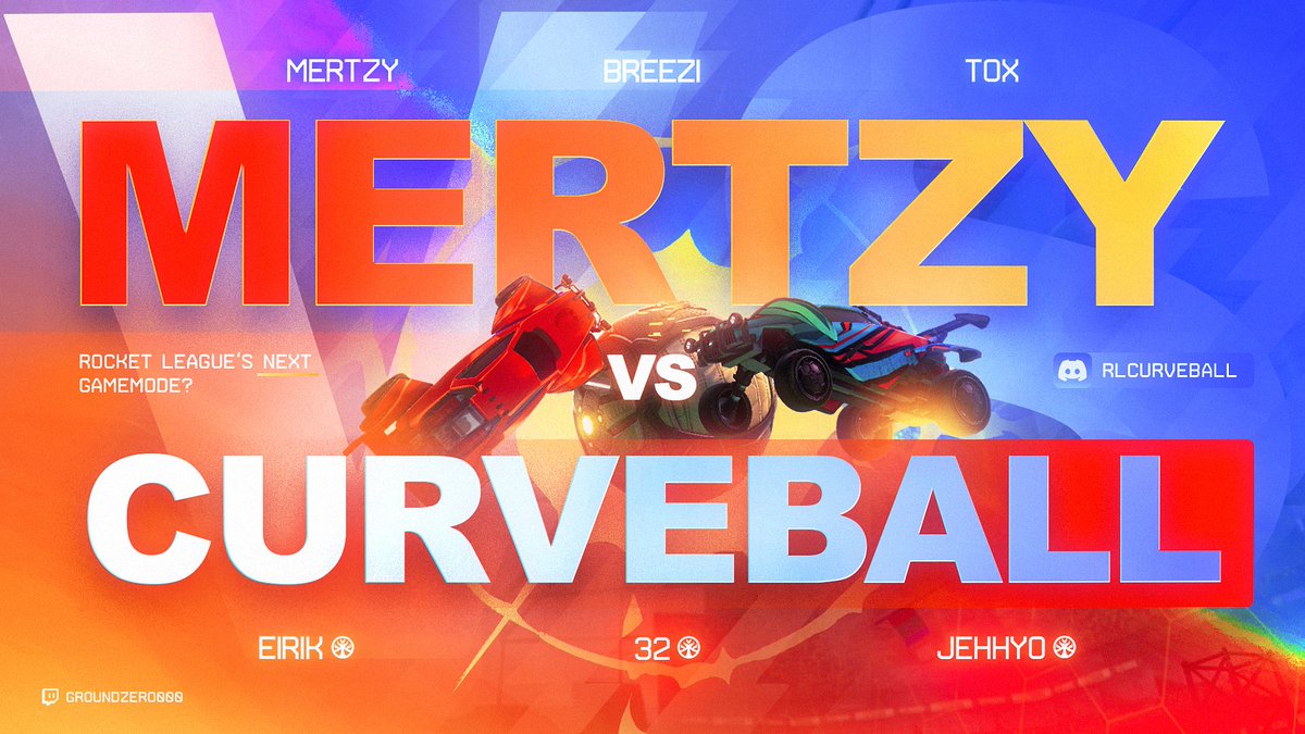 GET READY AS <a href="/MERTZY/">Mert Griezmann</a> <a href="/Breezi_EU/">Breezi</a> <a href="/Tox_RL/">QAD Tox</a> FIGHT IN A NEW GAMEMODE IN ROCKET LEAGUE CALLED <a href="/rlcurveball/">CBA</a> TAKING ON ITS OWN VERSION OF PROS IN AN EPIC BO5. 

Time: 9pm CET/8pm British Time

⬇️LINK BELOW⬇️