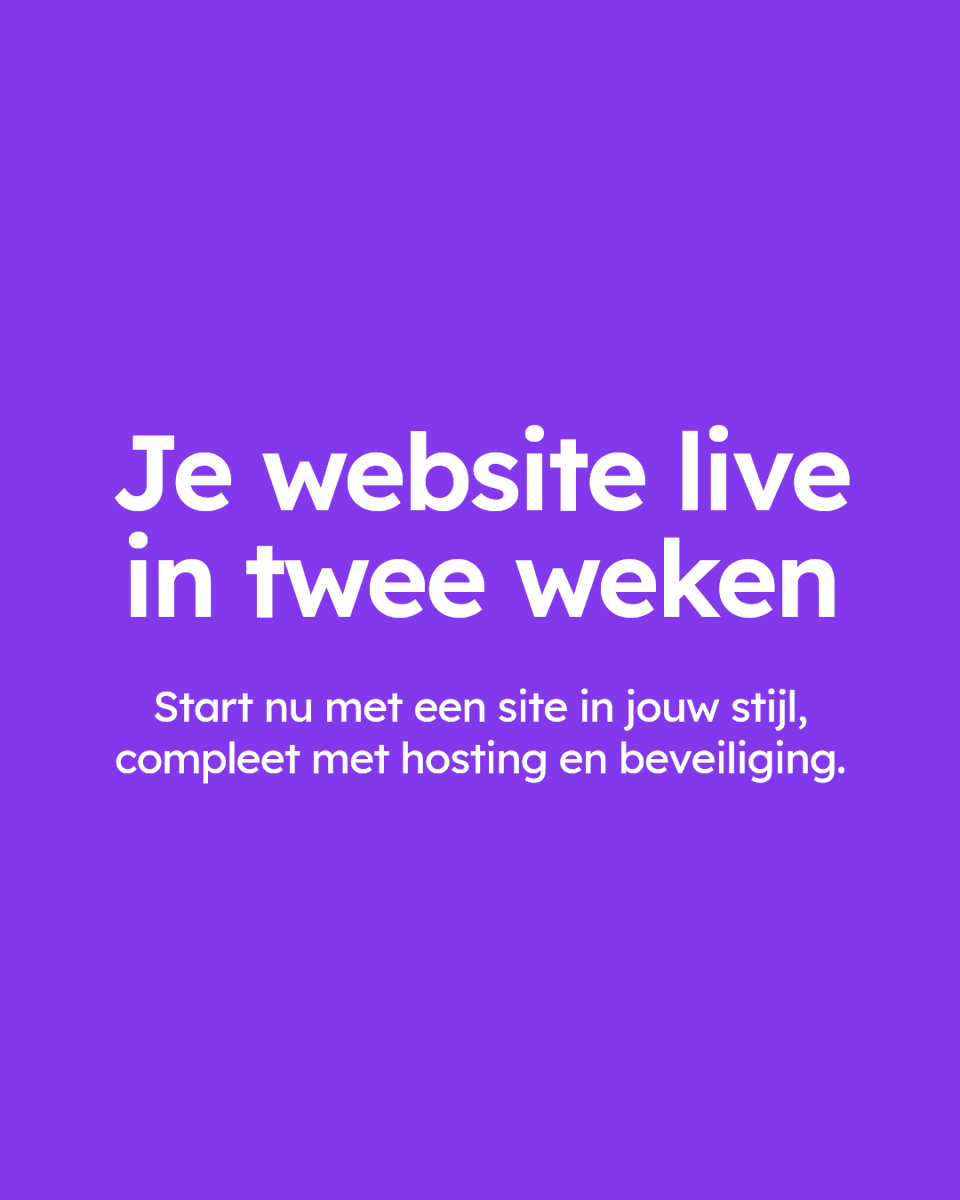 Waarom wachten op je nieuwe website? Met TwelveBricks staat jouw site binnen twee weken live. • Volledig in jouw huisstijl • Inclusief hosting, beveiliging en support • Direct starten Klaar voor snel en veilig online succes?