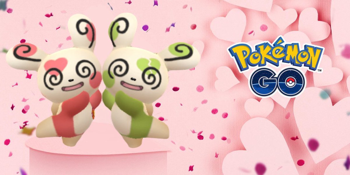 💘Pokémon GO バレンタインイベント2026💘
🗓2/10 10:00〜2/15 20:00

🫶年に1度のチャンス 
💖ハート模様のパッチールが出現！
ギフト贈るとタイムチャレンジが解放✨

🎁イベントボーナス
捕獲XP2倍/ギフト開封時の星の砂2倍/
ニドラン♂♀・チェリンボ色違い率UP

#PokemonGOValentines
#ポケモンGO