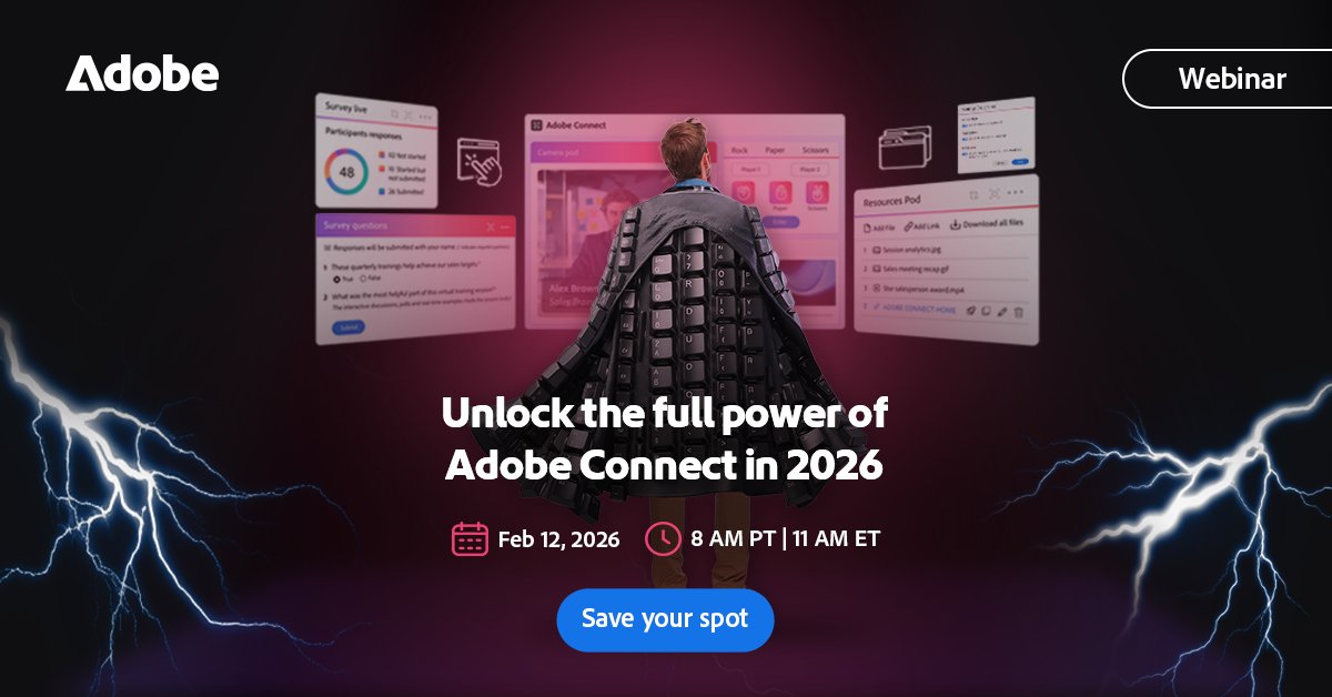 @adobeconnect tweet media
