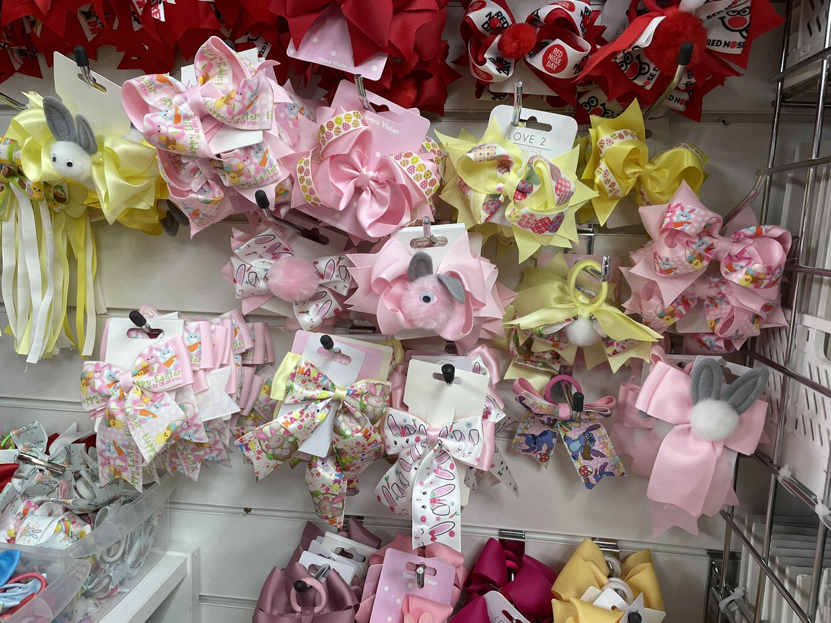 🌞 Good morning!

We’re back open at Glamboozle for another fabulous week! 💖

Our next event bows are now available

💕 Valentine’s Day
🔴 Red Nose Day – Friday 20th March
(As always, we’ll be donating 25% of all sales to Comic Relief ❤️)
🐣 Easter

🕘 Open today until 5.30pm