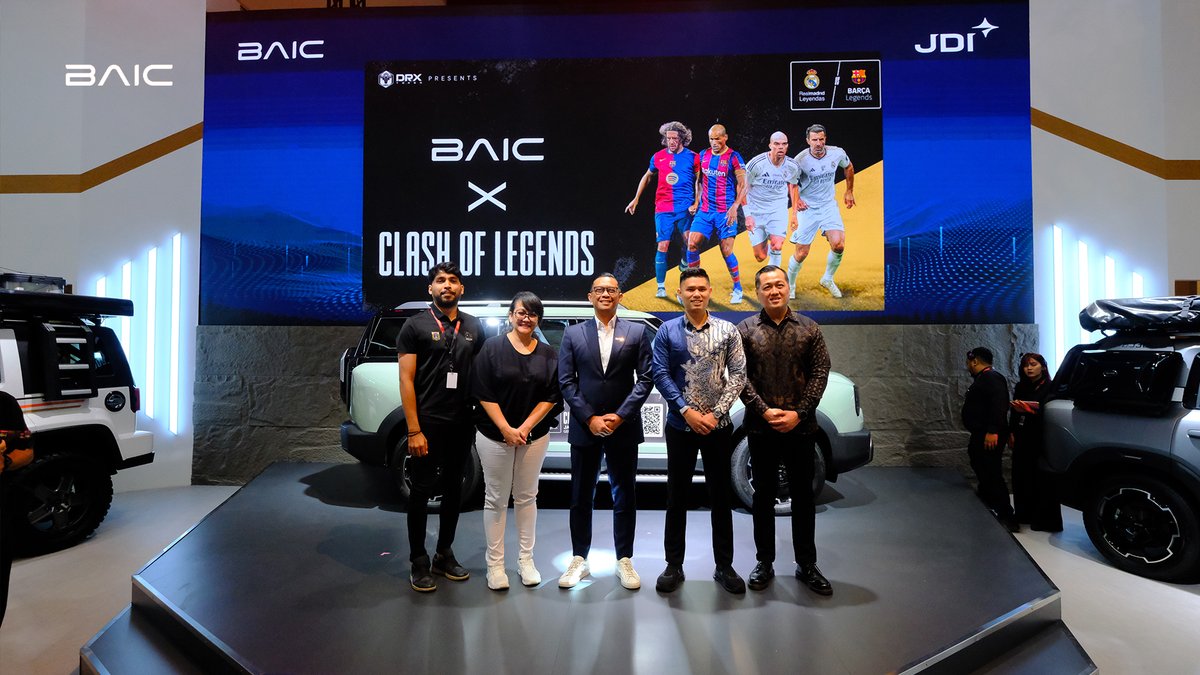 baicglobal's tweet photo. From February 5–15, BAIC has been part of the Indonesia International Motor Show. With BJ30 and BJ40PLUS on display, we continue to demonstrate our confidence and capability. @baicindonesia
#BAIC #BAICENJOYOURIDE #Indonesia #IIMS2026 #BJ30 #BJ40PLUS https://t.co/ZRh5HPqOQq