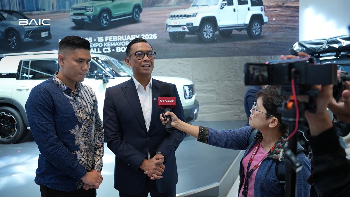 baicglobal's tweet photo. From February 5–15, BAIC has been part of the Indonesia International Motor Show. With BJ30 and BJ40PLUS on display, we continue to demonstrate our confidence and capability. @baicindonesia
#BAIC #BAICENJOYOURIDE #Indonesia #IIMS2026 #BJ30 #BJ40PLUS https://t.co/ZRh5HPqOQq