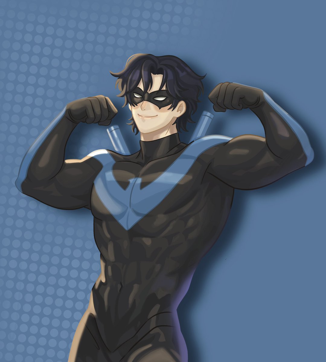 Yuky218428's tweet photo. Last print for the #japanweekendMadrid #Nightwing #batman #robin #dc https://t.co/zYjsHm3duV