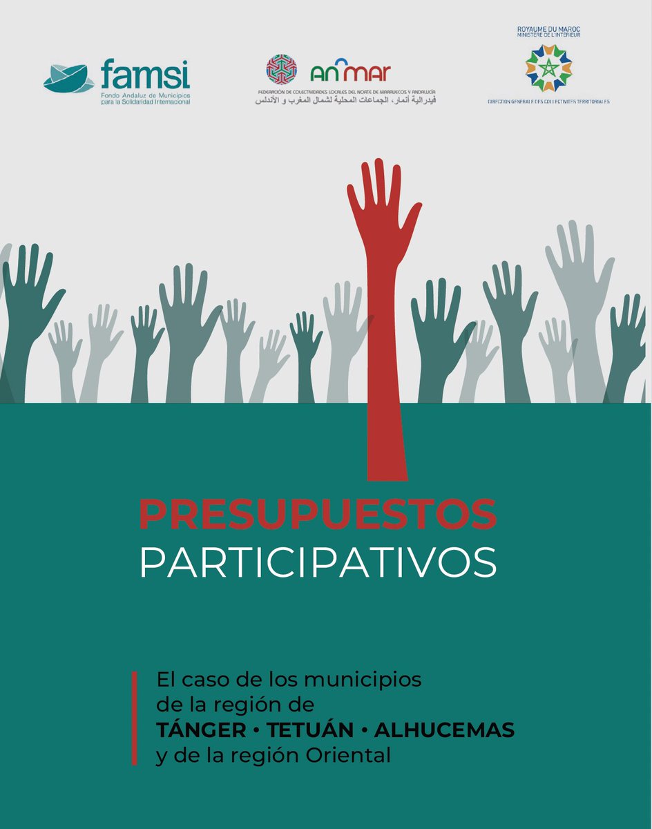 FAMSI_Solidario's tweet photo. Publicamos la Guía de Presupuestos Participativos (2016-2025). Un recorrido por 10 años de experiencias en Marruecos para fortalecer la democracia local.   https://t.co/CrBg8hoEZ3

 financiado por @AECID_es, @dipujaen , @DipuHuelva,
@diputacioncadiz y 
@ayuncordoba_es https://t.co/atd1GM0hnb