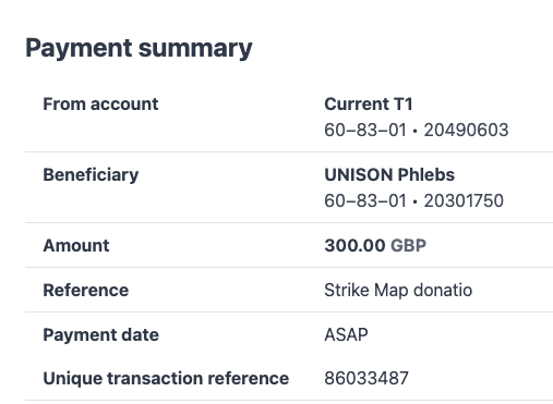 strike_map's tweet photo. BREAKING 🚨 | We've just sent the latest donation from our pin badges to the incredible striking @unisontheunion Gloucestershire phlebotomists. 

48 weeks strong!

Show you give PHLEB, buy a badge here: https://t.co/JN12pGjgCD

All money goes to the strike fund.

#StrikeMap https://t.co/YkyX9f9AGX