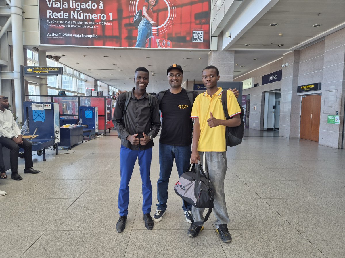BitcoinFamba's tweet photo. From Mozambique 🇲🇿 @BitcoinFamba has pushed to send our first young software developer & builder Custodio @CustCoding  to attend in-person the @FreeRoutingAf Bitcoin Lightning Developer Bootcamp in Johannesburg South Africa 🇿🇦

Important to mention that this is Custodio @CustCoding first time ever travelling abroad out of Mozambique, first time in an aeroplane, and he is travelling with zero fiat currency whatsoever, with no paper, no VISA payment, living completely only in bitcoin.

Please share your support his way on his epic Bitcoin journey ❤️‍🔥
⚡️ cust_coding@blink.sv

Thank you @btrustteam @btrust_builders @OpenSats @afribitcoiners @abcptza and all the organisers for making this Bitcoin Training Event possible.

Lets Go Mozambique !!
📖 📚 ⚡️✊🏽 🌍 🧡 🇲🇿