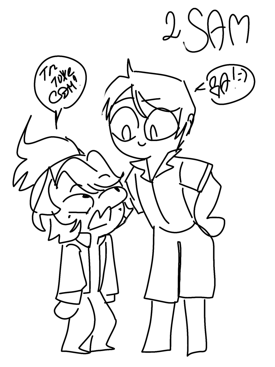 TBekimova75838's tweet photo. My girlfriend drew this sketch because my character's name is Sam!My girlfriend drew this sketch because my character's name is Sam!)🤣
#disventurecamp #SamCanon #SamOC https://t.co/MjGE2Ou8xZ