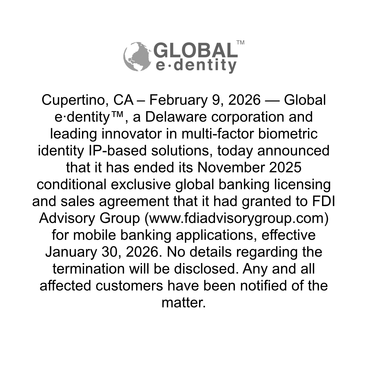 Global e∙dentity™ tweet media