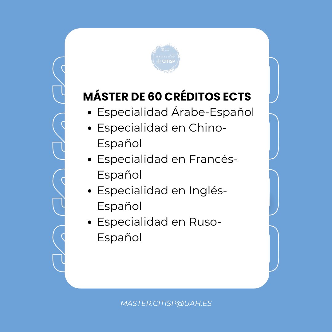 Master CITISP tweet media